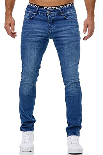 MERISH Jeans Herren Slim Fit Jeanshose Stretch Denim Hose Designer 1512 (42W /34L, 1509-2 Blau) von MERISH