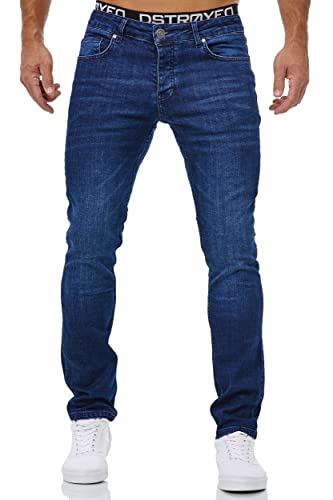 MERISH Jeans Herren Slim Fit Jeanshose Stretch Denim Hose Designer 1512 (42W /34L, 1509-3 Dunkelblau) von MERISH