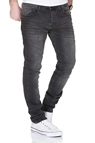 MERISH Jeans Herren Slim Fit Jeanshose Stretch Designer Hose Denim 502 (29-32, 505-4 Grau) von MERISH