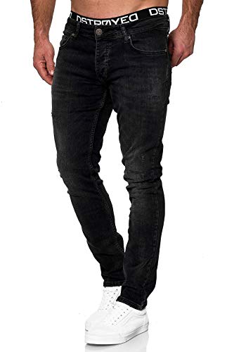 MERISH Jeans Herren Slim Fit Jeanshose Stretch Designer Hose Denim (33-34, 501-5 Anthrazit) von MERISH