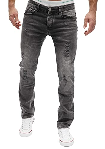 MERISH Jeans Herren Slim Fit Jeanshose Stretch Designer Hose Denim (42W /32L, 503-5 Anthrazit) von MERISH