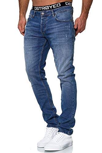 MERISH Jeans Herren Slim Fit Jeanshose Stretch Designer Hose Denim 1501 (30-30, 503-2 Blau) von MERISH