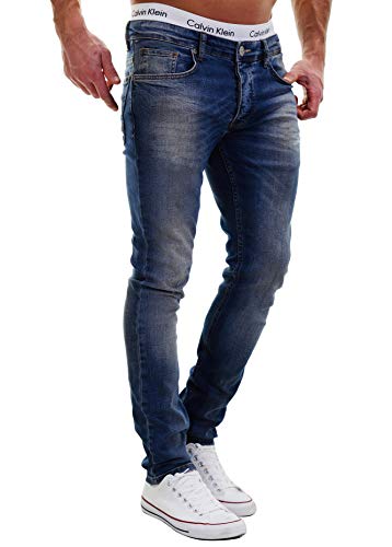 MERISH Jeans Herren Slim Fit Jeanshose Stretch Designer Hose Denim 501 (29-32, 501-3 Denim) von MERISH