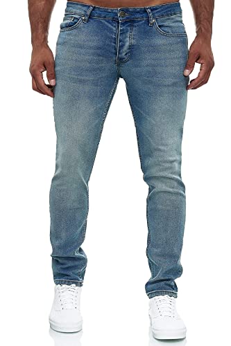 MERISH Jeans Herren Slim Fit Jeanshose Stretch Designer Hose Denim 502 (30-32, 502-1 Hellblau) von MERISH