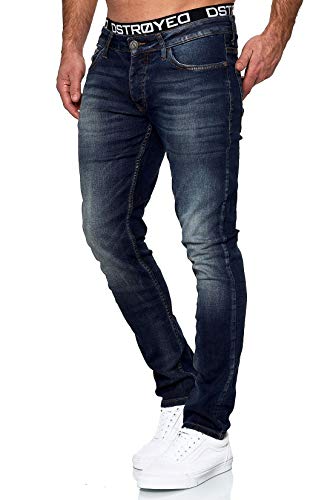 MERISH Jeans Herren Slim Fit Stretch Jeanshose Designer Hose Denim 9148-2100 (36-34, 503-4 Denim) von MERISH