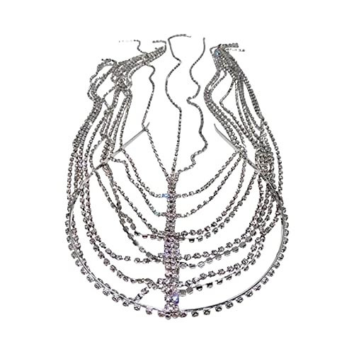 MERISHOPP™ Strass-Stirnband, Schmuckkette, modisch für Modenschau, Abschlussball von MERISHOPP