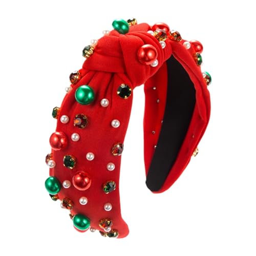 MERISHOPP™ Weihnachts-Stirnband für Damen, Mädchen, Rot von MERISHOPP