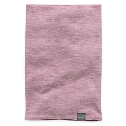 MERIWOOL Halswärmer Gaiter für Damen und Herren, 100% Merinowolle, Skiwolle - Pink - Eine Größe passt meistens von MERIWOOL