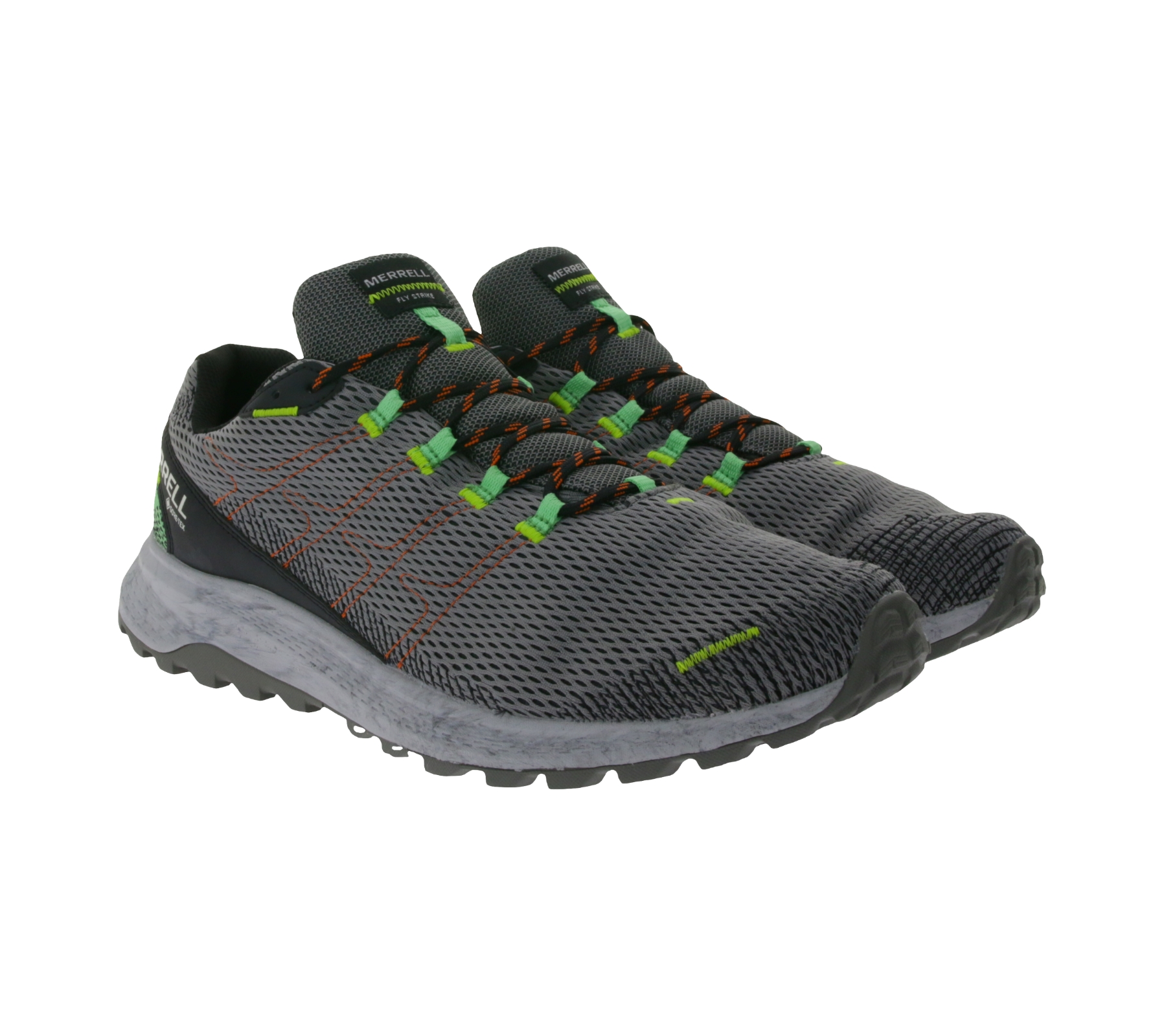 Merrell Trail-Laufschuhe Fly Strike GTX wasserdichte und atmungsaktive Herren Outdoorschuhe Gore-Tex J067469 Grau von MERRELL