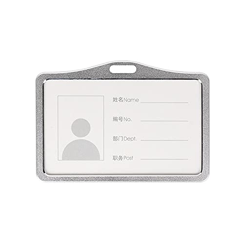 Abzeichenklammer, Seil aufhängen, 1Pcs Aluminiumlegierung Kartenabdeckungs-Fall-Bank-Geschäfts-Arbeits-Karten-Halter mit ABS-einziehbarer Abzeichen-Rolle Kredit-Ausweis-Abzeichen-Tasche (Color : Gold) von MERRIYARD