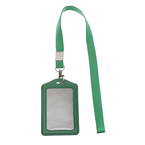 Abzeichenklammer, Seil aufhängen, Frauen Männer Pu-Leder ID Kreditkarteninhaber Studenten Bus Kartenetui Schlüsselband Männlich Besuchstür Identitätsabzeichen Kartenabdeckung (Color : C-1)(B 8) von MERRIYARD
