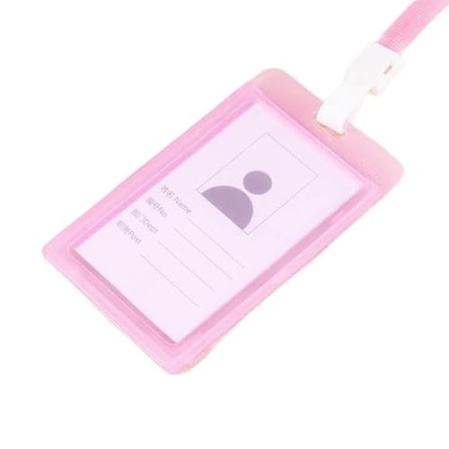 MERRIYARD Abzeichenklammer, Seil aufhängen, Transparenter einziehbarer Kartenhalter Studentin Klare Ausweishülle mit Frauen Abzeichen Kartenetui (Farbe : Blau)(Pink) von MERRIYARD