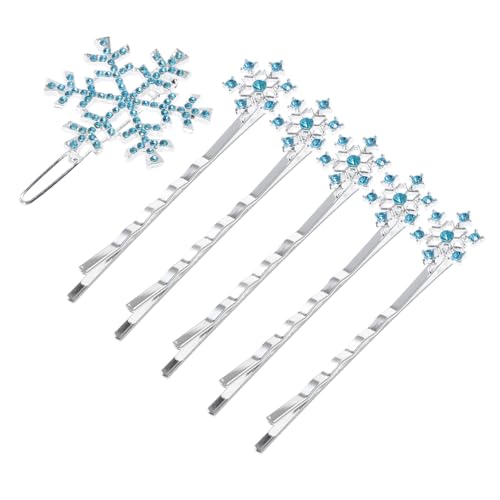 MERRYHAPY 2 Sets 6-teiliges Kinder-haarspangen-set mit Schneeflocken-haaren Gemischte Bänder für Mädchen Baby-haar-accessoires 6 Stück von MERRYHAPY