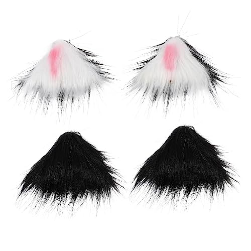 MERRYHAPY 2paare Katzenohren Haarnadeln in Katzenohrform Cosplay Party Dekorative Haarspangen Plüschige Haarnadeln Für Fast Alle Gelegenheiten von MERRYHAPY