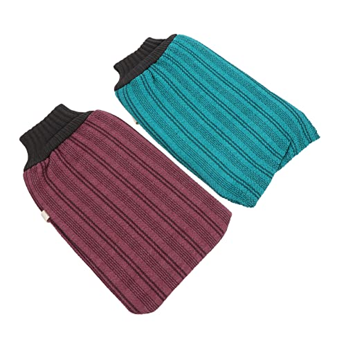 MERRYHAPY Baumwoll-Peeling-Badetuch-Handschuhe doppelseitige Badewäscher sanftes Peeling für den Körper von MERRYHAPY