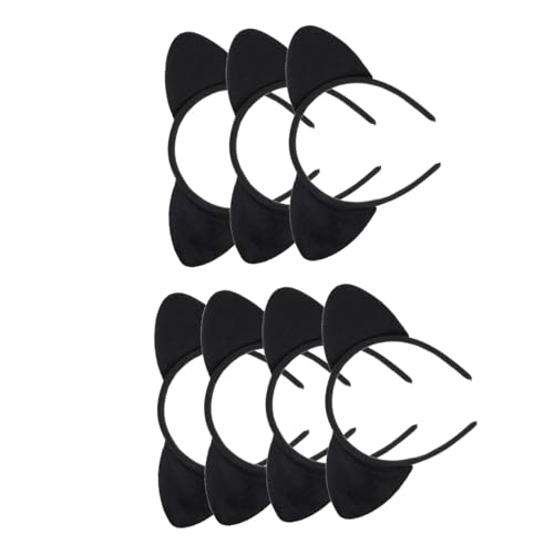 MERRYHAPY 6stücke Katzenohren Haarreif Teilig Schwarz Tierohren Stirnband Für Kostümpartys Halloween Karneval Dekoration Für Geburtstagsfeiern Und Cosplay Angenehmer Tragekomfort von MERRYHAPY