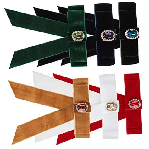 6St Flanell-Schmetterlings-Haarnadel Haarspange hinten Haarspangen für Damenhaarschmuck frauen haare haar spangen haarclips hinterer Haarschleifenclip Haarspangen für Frauen Stoff MERRYHAPY von MERRYHAPY