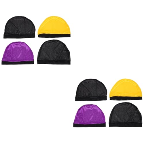 8 Stk Basisperücke Kappe Schlafhaube Aus Seide Stretch-kuppelkappe Haarnetzkappe Wellenkappen Seidenmütze Zum Schlafen Mit Seide Gefütterte Perückenkappe Perücken Kuppel Polyester MERRYHAPY von MERRYHAPY
