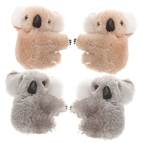 MERRYHAPY 4 Stück Koala-haarnadel Kleine Haarnadel Schöne Haarnadel Mädchen Haarspange Haarnadeln Für Mädchen Tierhaarspangen Haarspange Tiere Fräulein Die Seite Flanell Kleine Pfoten von MERRYHAPY