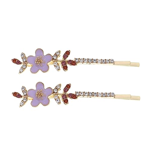 MERRYHAPY 1paar Rhinestone Haaraccessoires Geometrische Blumen-haarspangen Für Mädchen Rutschfeste Haarklammern Zubehör Für Hochzeiten Partys Und Alltag von MERRYHAPY