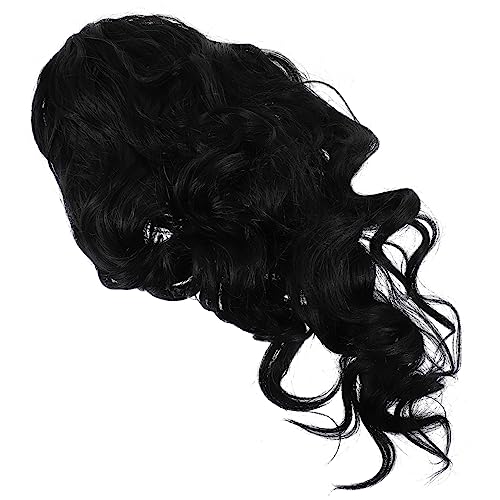 MERRYHAPY 1 Satz Realistische Lange Wellige Haarperücke Damen Hut Haarverlängerung Stirnband Haarschmuck von MERRYHAPY