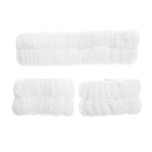 MERRYHAPY Gesicht Reinigung Stirnbänder Spa Haarbänder Gesicht Machen up Stirnbänder Armbänder Komfortable Waschstirnbänder Elastische Haarschmuck Hautfreundlich Tragbar von MERRYHAPY