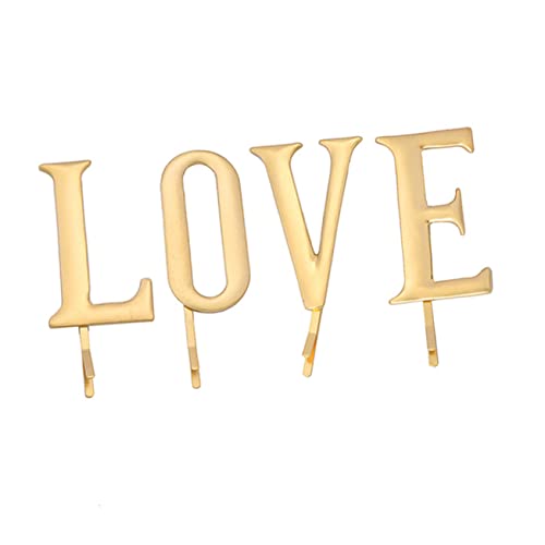 MERRYHAPY 1satz Fashion Haarclips Mit Love- Mattierte Stilvolle Haarspangen Für Damen Und Mädchen Für Hochzeiten Partys Und Alltag Mit Eleganten Accessoires von MERRYHAPY