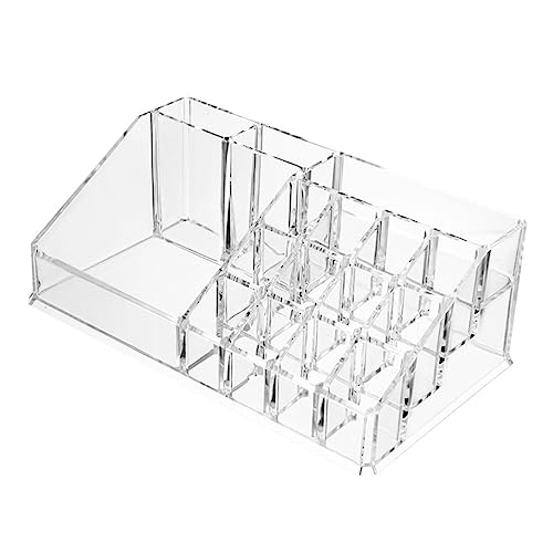 MERRYHAPY 1 Stück Acryl-make-up-aufbewahrungsbox Multifunktionaler Desktop-fach-organizer Für Lipgloss Make-up-tools Mehrere Gitter Rack- Kosmetik-organizer von MERRYHAPY