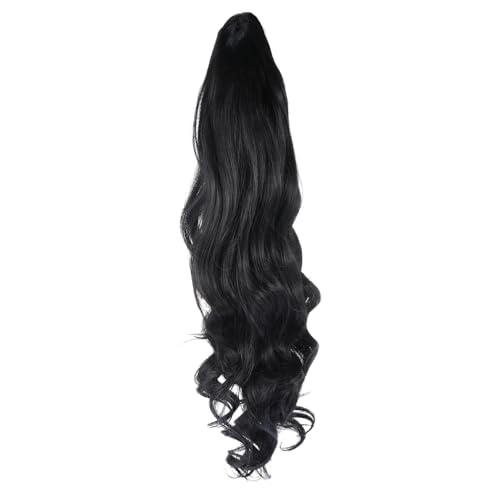 MERRYHAPY Lange Lockige Perücke Für Damen Hitzefeste Tägliche Haarperücke Echthaarähnlicher Look Bequem Und Hautfreundlich Für Cosplay Und Partys von MERRYHAPY