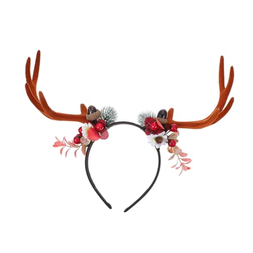 MERRYHAPY Elch-stirnband Weihnachtsstirnband Haarschmuck Weihnachts-haardeko Kopfschmuck Party Foto-requisite von MERRYHAPY