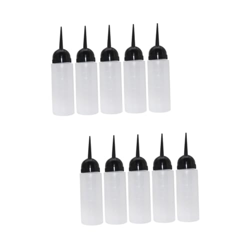 MERRYHAPY 10 Stk Haarfärbeflasche Pumpe für Handcreme Shampoo-Lotion-Flasche sprühflasche Salon Haarfärbemittel Flasche Behälter für Haarfärbemittel Transparent Wiederverwendbar von MERRYHAPY