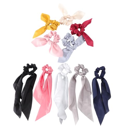MERRYHAPY 10stücke Teiliges Haarbänder Mit Schleifen Elastische Haargummis Für Lange Haare Für Damen Und Mädchen Stilvolle Haaraccessoires Für Jeden Anlass von MERRYHAPY