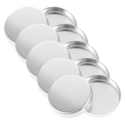 MERRYHAPY 10 Stück Kleine Lidschatten Pans Leere Lidschatten Box für DIY Make Up Aluminium Make Up Palette für Einfache Lagerung und Organisation von MERRYHAPY
