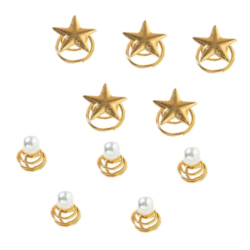 MERRYHAPY 10 Stück Teiliges Spiralförmige Haarklammern aus Langlebiger Legierung Leicht und Bequem Brautschmuck für Frauen Hochzeits haarschmuck Sicherer Haarschäden von MERRYHAPY