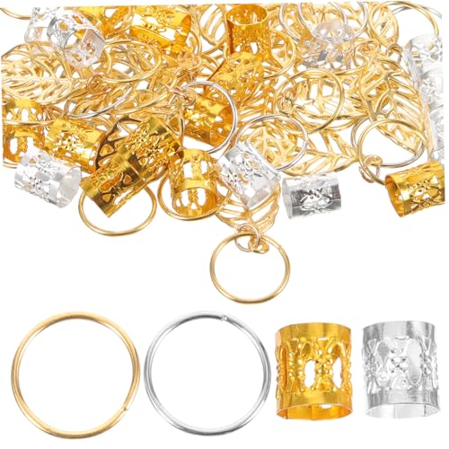 MERRYHAPY 100 STÜCKE Metall Schmuck Sets für Dreadlocks Haar Manschetten Ringe Rohre für Zöpfe Stilvolle MERRYHAPY 100 STÜCKE Metall Schmuck Sets für Dreadlocks Haar Manschetten Ringe Rohre für Zöpfe Stilvolle von MERRYHAPY