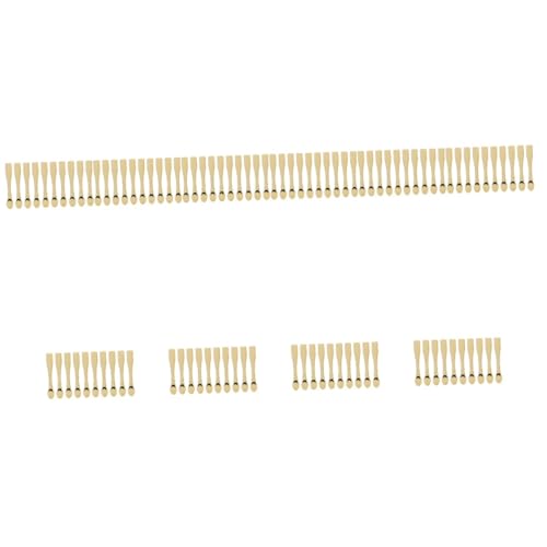 MERRYHAPY 100stücke Gesichtspflege Spatel Praktische Kosmetik Löffel Für Gesichtscreme Und Masken Zum Mischen Und Auftragen Von Beauty-produkten Goldene Farbe Für Elegantes Design von MERRYHAPY