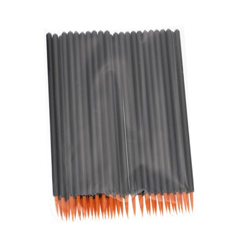 MERRYHAPY 100 Stück Teiliges Einweg eyeliner pinsel Nylonfaser Feine Abgewinkelte Spitze Schwarz mit Goldener Kappe Präziser Kosmetik applikator für Professionelles und Privates Make up von MERRYHAPY