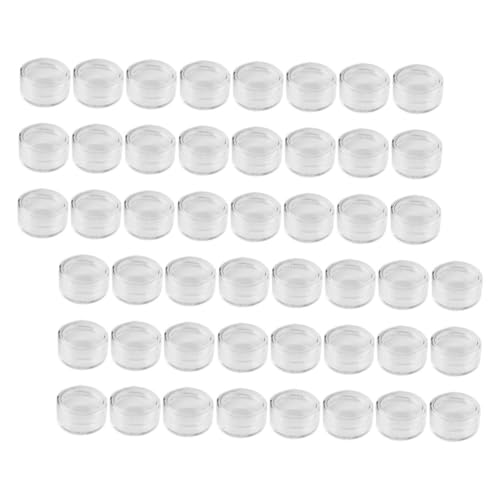 MERRYHAPY 100stücke Glitter Aufbewahrungsgläser Leere Klare Kunststoffbehälter Für Kosmetik Bastelbedarf Und Reiseartikel Für Lippenbalsam Und Kleine Behälter Mit Deckel von MERRYHAPY