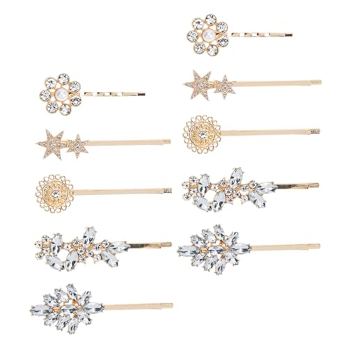 MERRYHAPY Blumen-haarspange Sonnenblumen-haarnadeln Blatt-haarspange Stern-haarnadel Damen-kristall-haarspange Haarschmuck von MERRYHAPY