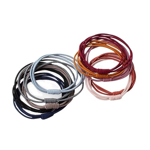MERRYHAPY 10stücke Haargummis Für Frauen Elastische Haarbänder Für Pferdeschwanz-halter Farben Zufällig Haarschmuck Und Haar-accessoires Für Mädchen von MERRYHAPY