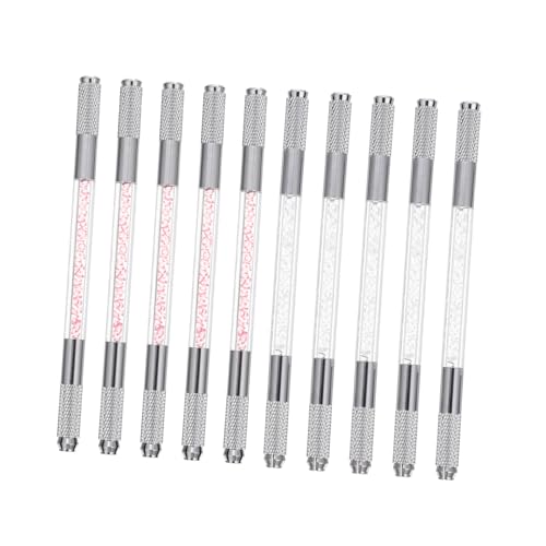 MERRYHAPY Microblading Augenbrauenstift 10 Stück Langlebig Wasserfest Doppelseitig für Natürliche Brauen Make Up Tool für Salon und Zuhause von MERRYHAPY