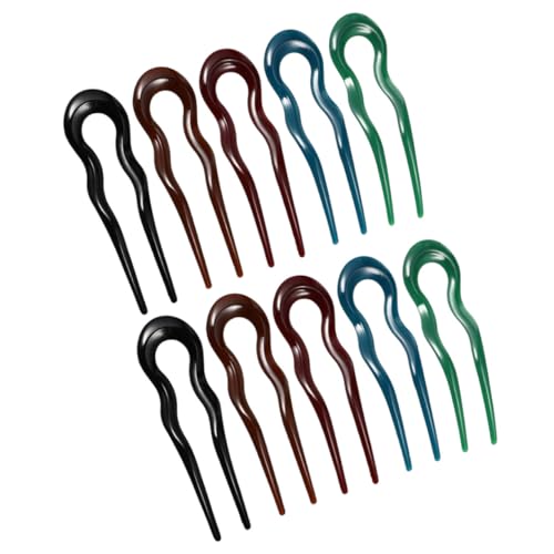 MERRYHAPY 10 Stück U-förmige Haarstäbe Aus Kunstharz Französischer Haarknoten Haarstab Für Damen Hochsteckfrisuren-zubehör Haarstab Für Mädchen von MERRYHAPY
