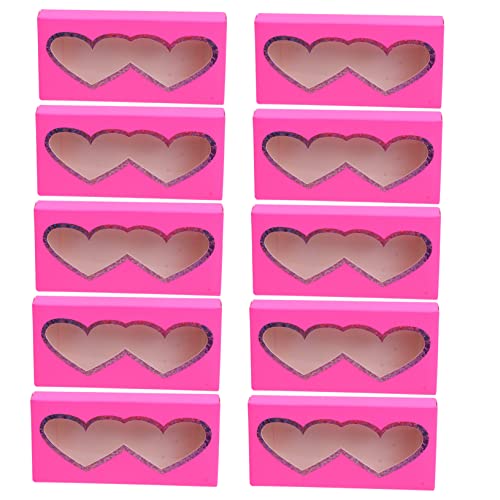MERRYHAPY 10stücke Papier Wimpernetui Aufbewahrungsbox Wimpern Organizer Leere Wimpernbox Für Falsche Wimpern Mit Transparentem Fensterdesign von MERRYHAPY