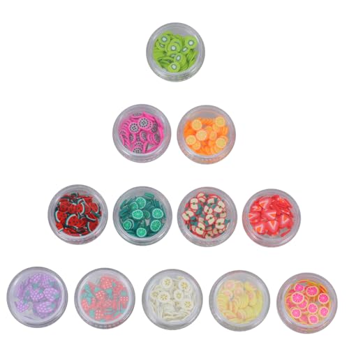 MERRYHAPY Nagelkunst-aufkleber Sticker-kunst 12 Packungen Mit Maniküre-stücken Aus Polymer-ton Keramikscheiben Patches Für Nageldekorationen von MERRYHAPY