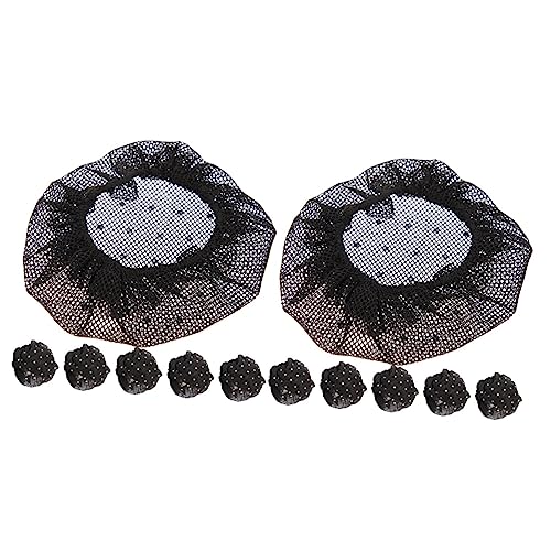 MERRYHAPY 12stücke Teiliges Haarnetz Für Damen Mit Strasssteinen Elastisches -haaraccessoire Für Tänzerinnen Und Berufstätige Für Anlässe Und Freizeitaktivitäten von MERRYHAPY