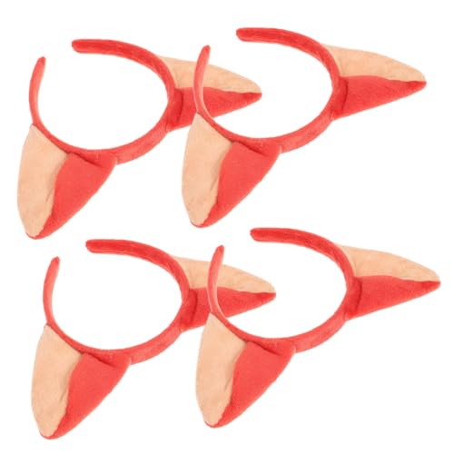 MERRYHAPY 12 Stk Ohr Haarreifen Wolfsohren Rattenohren Halloween-party-haar-accessoires Fuchs Kostüm Stirnband Ohr-kopfhörer Kunstpelz Make-up-haarband Stirnbänder Mit Tierohren Tierkostüm von MERRYHAPY