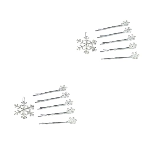 MERRYHAPY 12stücke Rhinestone Haarspangen Elegante Haaraccessoires Im Schneeflocken-design Für Frauen Und Mädchen Transparent Für Jeden Anlass von MERRYHAPY