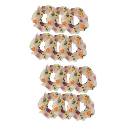 MERRYHAPY 12stücke Teiliges Elastische Haargummis Mit Blumen Atmungsaktive Haarschmuck Für Damen Und Mädchen Für Pferdeschwanz Frisuren Und Sport von MERRYHAPY