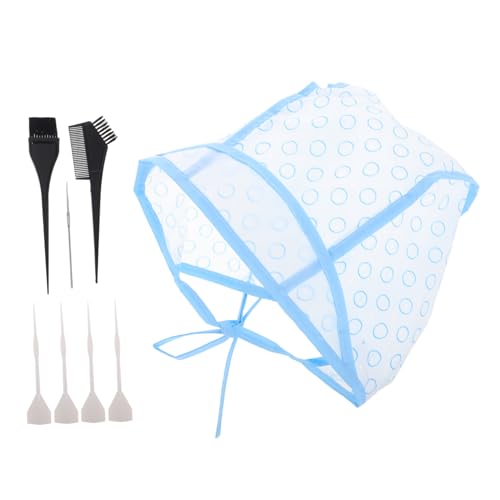MERRYHAPY 12 Verstellbare Haar-highlighting-kappen Haarfärbe-kappen Mit Löchern Haarkunst-zuckerguss-kappen Mit Häkelnadel Haarfärbezubehör Für Salon Und Heimgebrauch von MERRYHAPY