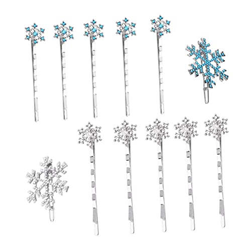 MERRYHAPY 12stücke Teiliges Weihnachts-haarclips Für Mädchen Schneeflocken-design Haarschmuck Für Festliche Anlässe Für Weihnachtsfeiern Und Besondere Anlässe Und Transparent von MERRYHAPY